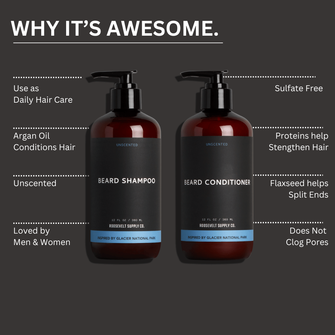 Beard Shampoo & Conditioner Bundle - Roosevelt Supply Co.