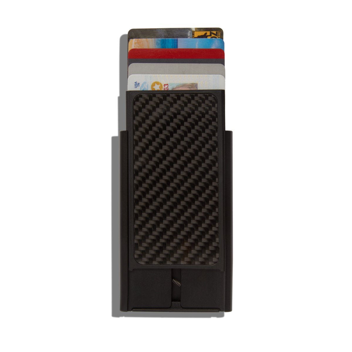 Carbon Fiber RFID Blocking Slide Wallet - Roosevelt Supply Co.