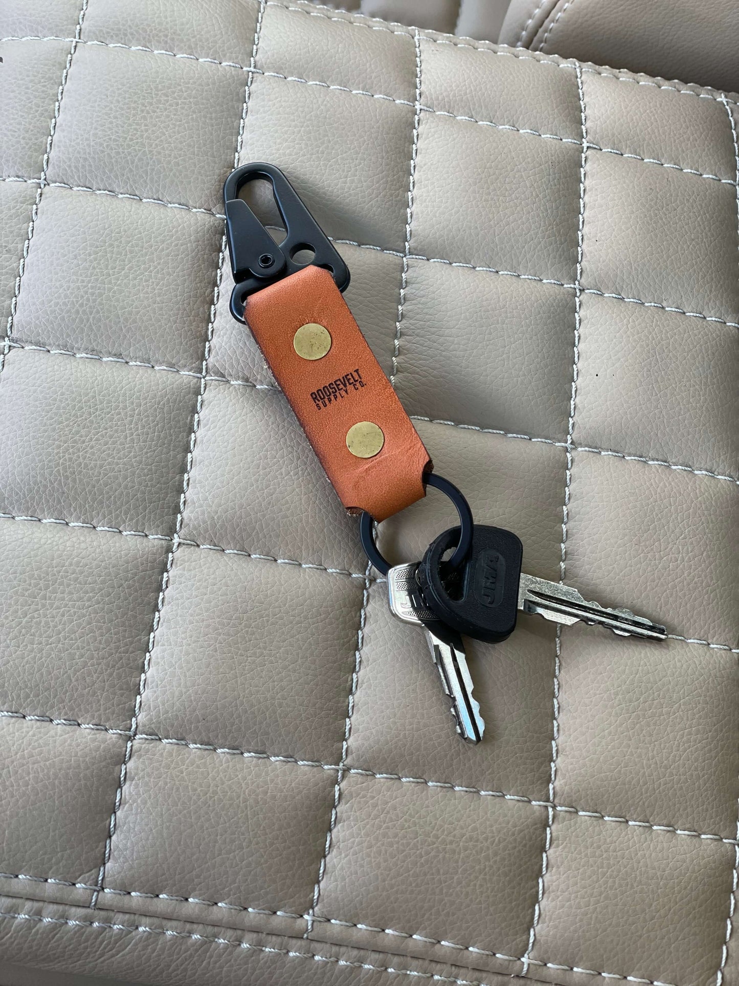 Leather Keychain - Roosevelt Supply Co.