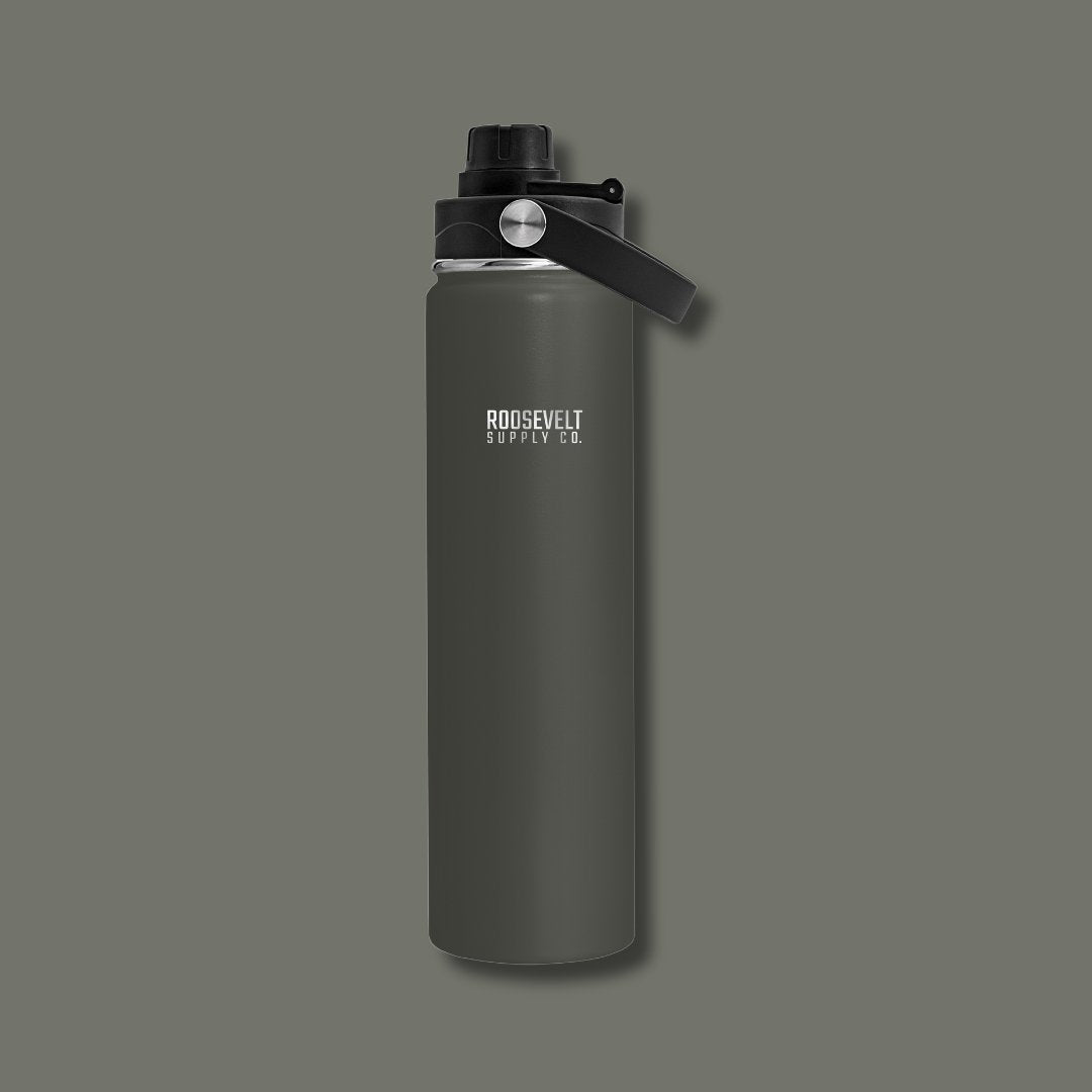 Olive 24 oz Adventure Water Bottle - Roosevelt Supply Co.