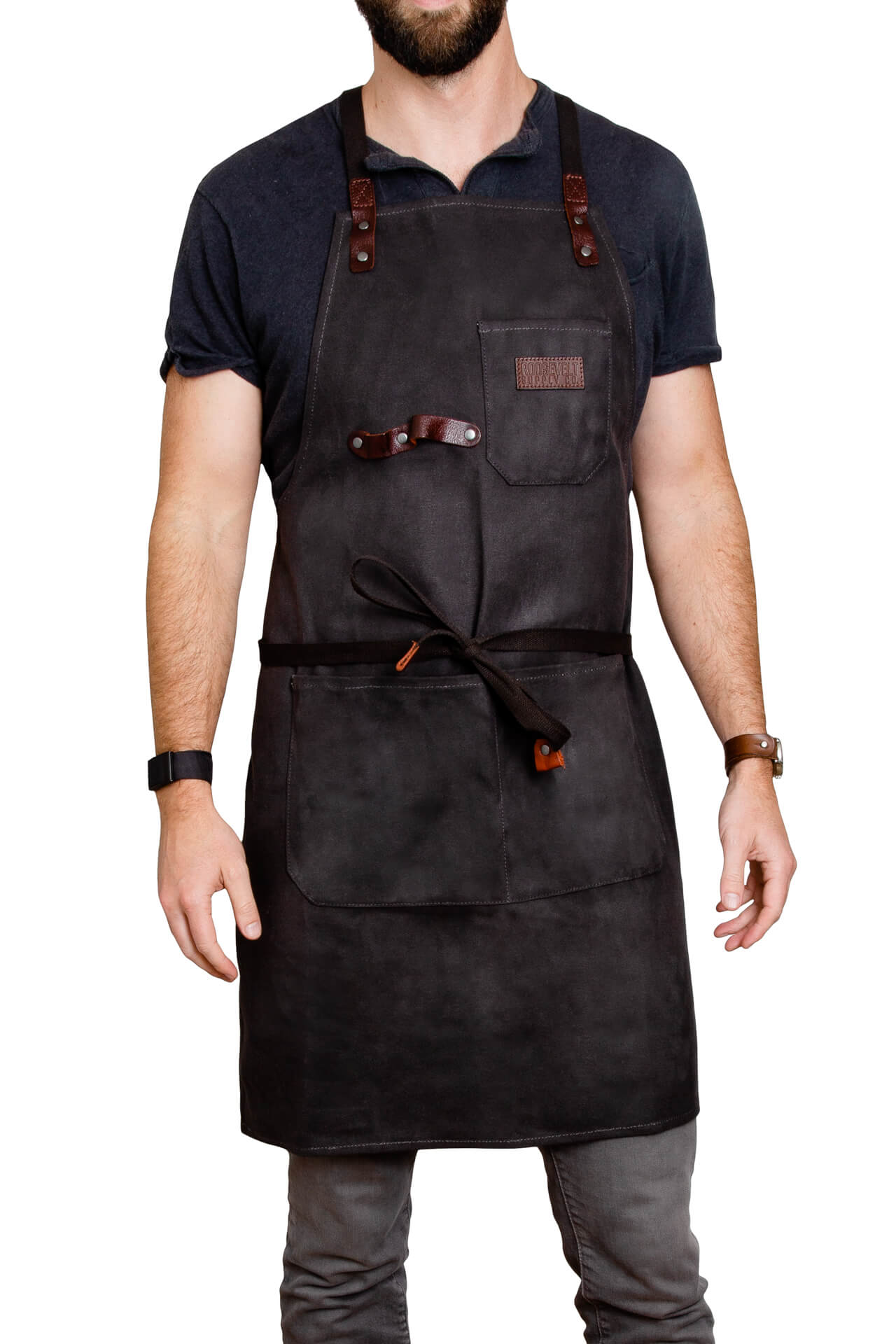 Waxed canvas apron - Roosevelt Supply Co.