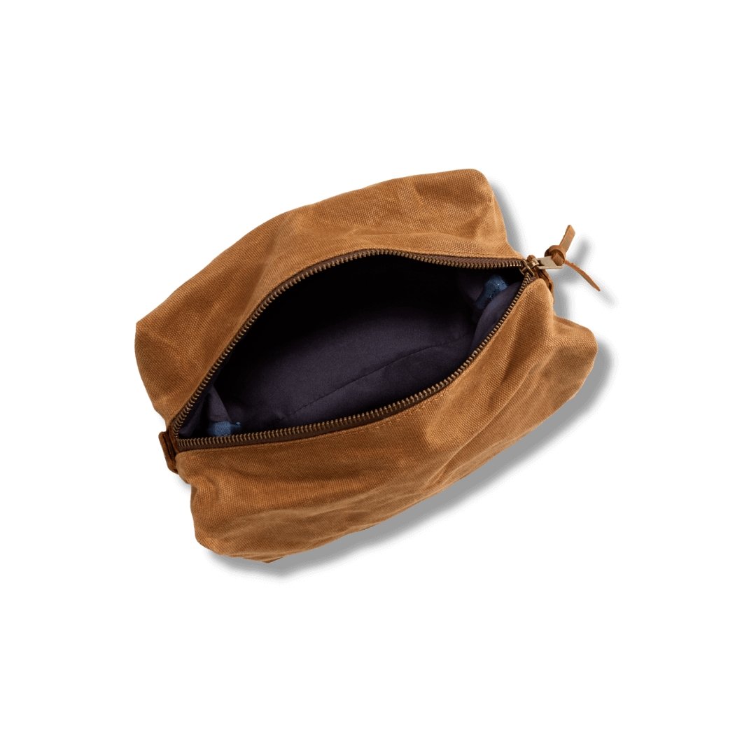 Waxed Canvas Toiletry Bag + Shower Essentials - Roosevelt Supply Co.