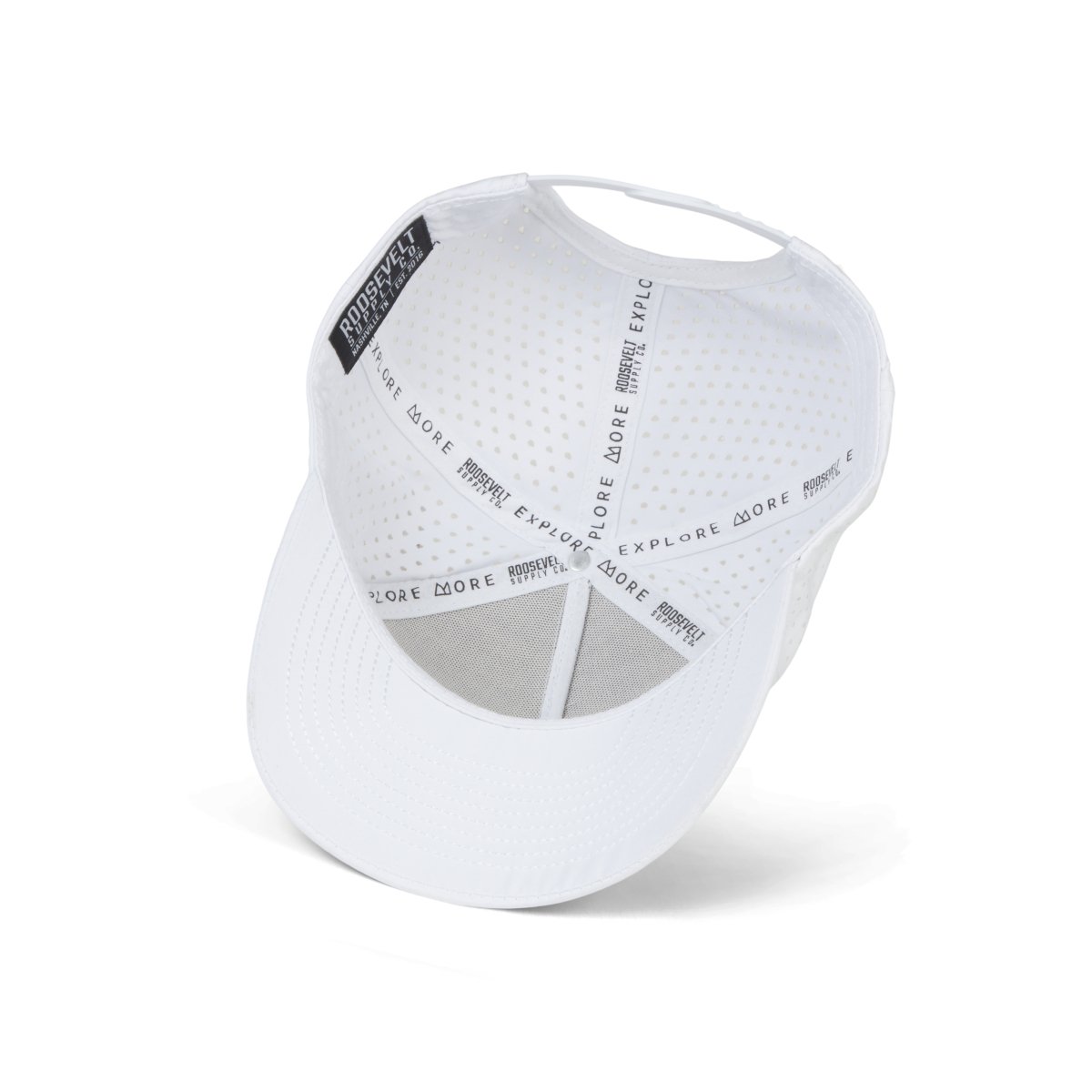 White Performance Snapback - Roosevelt Supply Co.