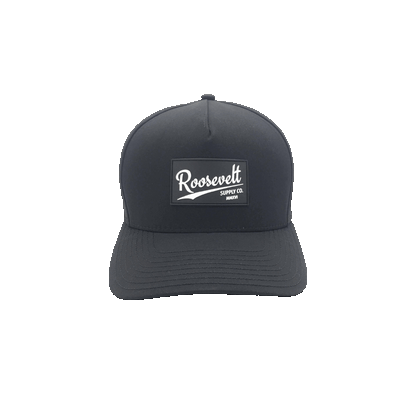 Black Performance Snapback - Roosevelt Supply Co.