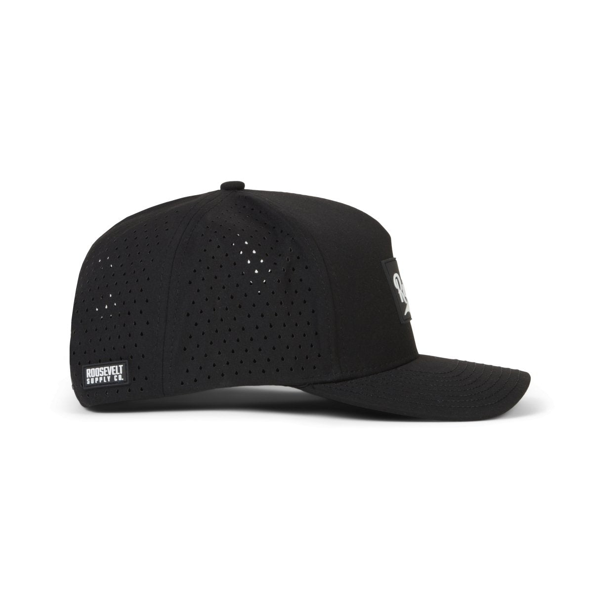 Black Performance Snapback - Roosevelt Supply Co.