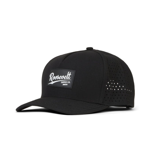 Black Performance Snapback - Roosevelt Supply Co.