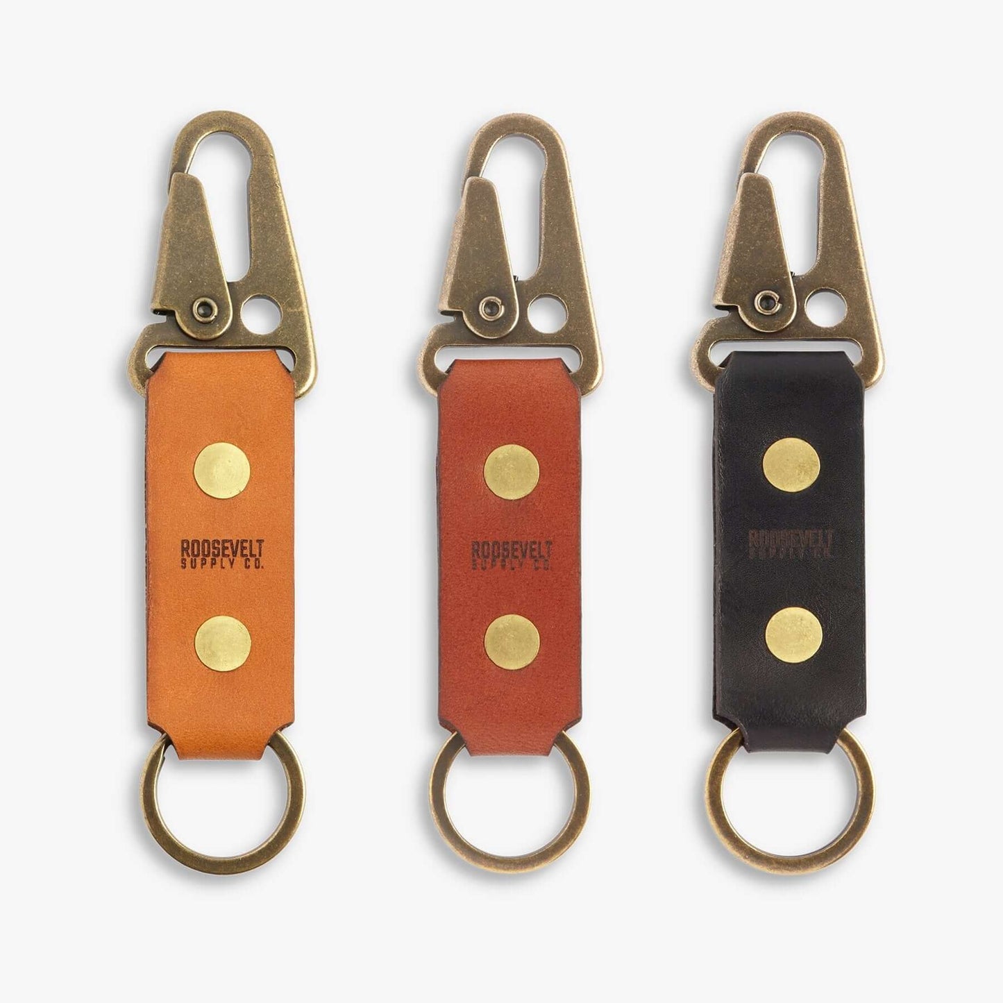 Leather Keychain - Roosevelt Supply Co.