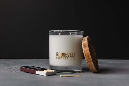 Redwood Cocktail Glass Candle - Roosevelt Supply Co.