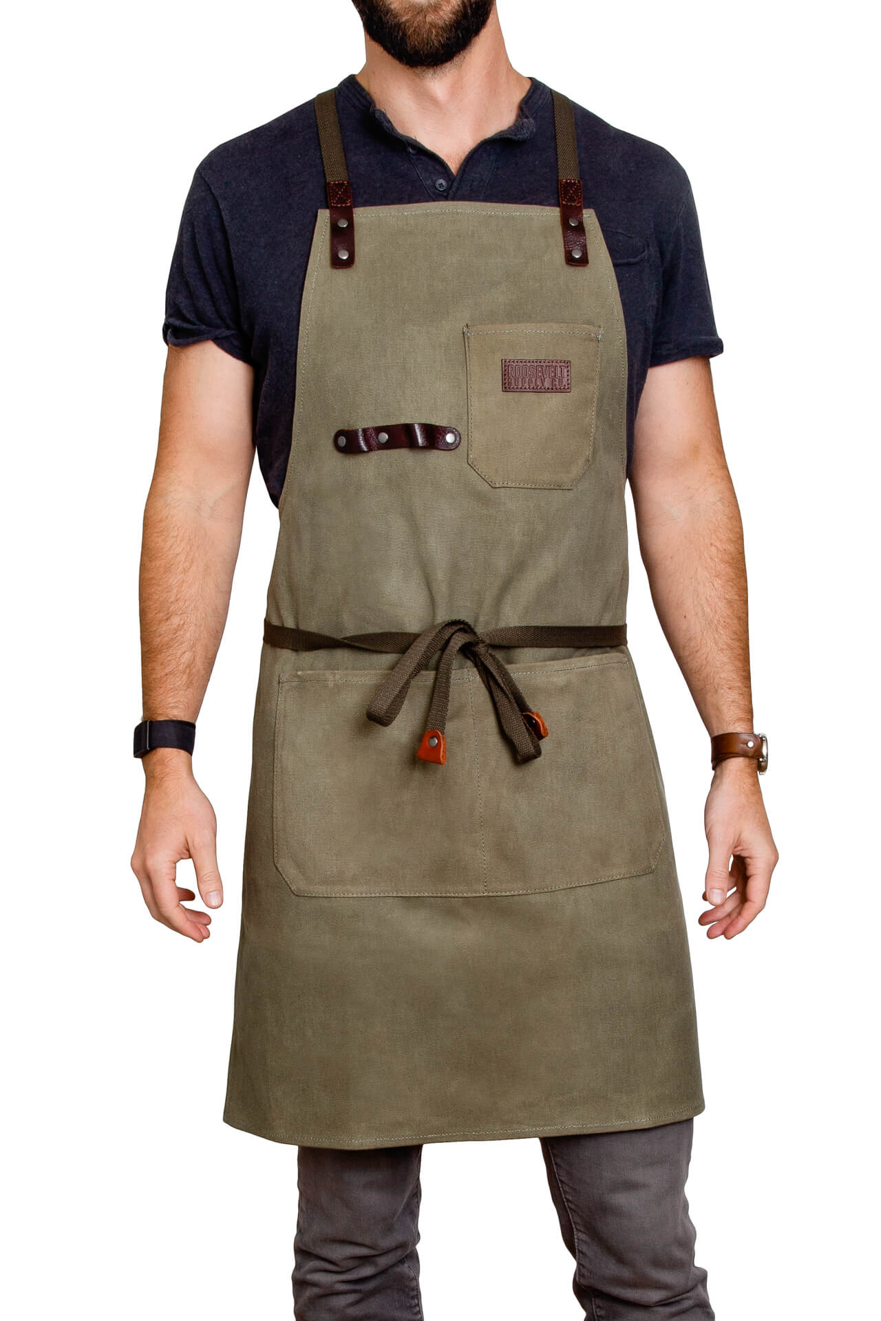 Waxed canvas apron - Roosevelt Supply Co.