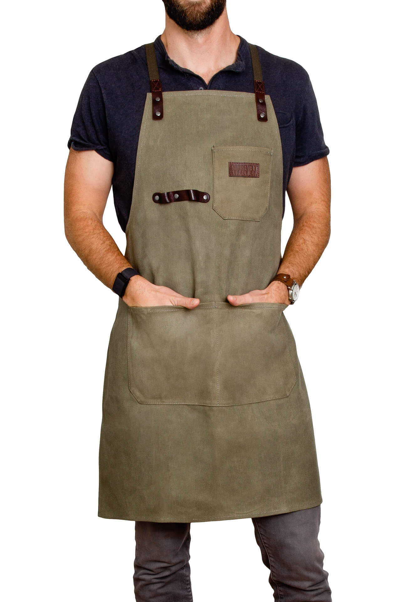 Waxed canvas apron - Roosevelt Supply Co.