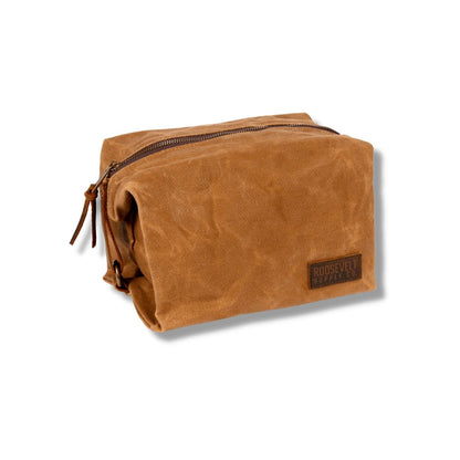 Waxed Canvas Toiletry Bag + Shower Essentials - Roosevelt Supply Co.