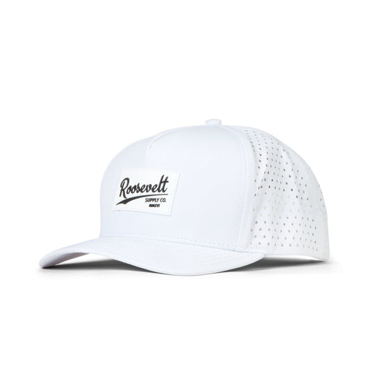 White Performance Snapback - Roosevelt Supply Co.