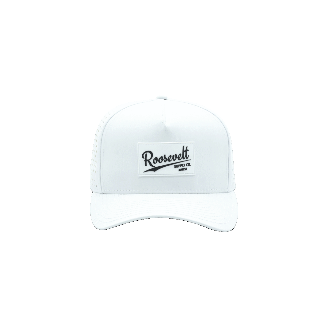 White Performance Snapback - Roosevelt Supply Co.